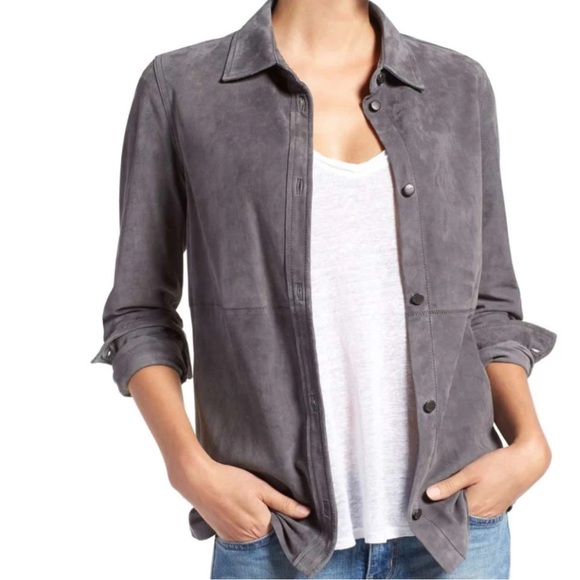 SUEDE CURRENT/ELLIOT - THE CLEAN PERFECT SHIRT SIZE 1=SMALL - Picture 3 of 16